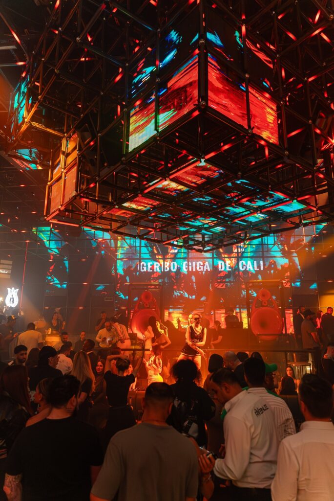 picture of the entire avenue club in dubai with a large crowd